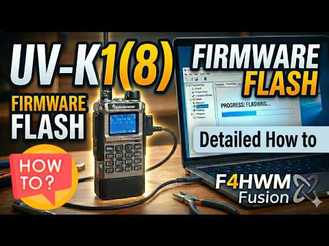 How To Flash F4HWM Fusion Firmware on Quansheng UV-K1(8)