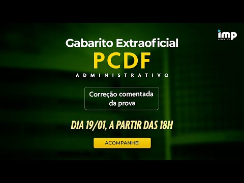 Gabarito Extraoficial - PCDF Administrativo