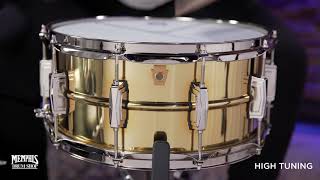 Video thumbnail for Ludwig 14x6.5 "Super Brass" Snare Drum with Nickel Hardware (LB403) by Memphis Drum Shop