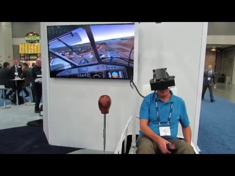 Virtual Reality helicopter flying