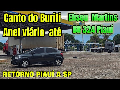 VIAGEM AO NORDESTE # RETORNO DO PIAUÍ PRA SP #CANTO DO BURITI ATÉ ELISEU MARTINS PIAUÍ BR 324
