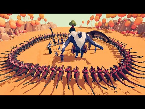 CIRCLE RAPTOR RIDER VS RANDOM UNITS - Totally Accurate Battle Simulator TABS ► TABS Unit Creator