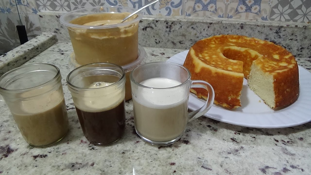 BOLO DE FARINHA DE COCO SEM TRIGO MAS 3 RECEITAS DE CAFÉ DIFERENTE