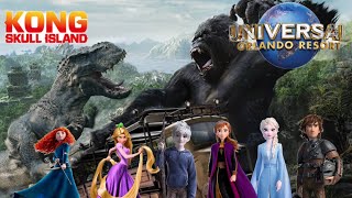 Rise of the Brave Tangled Frozen Dragon's ride Kong Skull Island at Universal Studios Florida