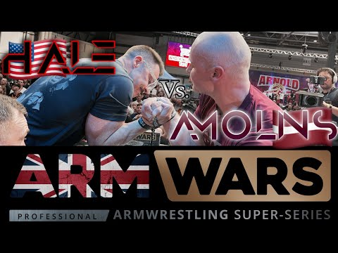 GEOFF HALE Vs. JANIS AMOLINS- RIGHT HAND MATCH- IN ARM WARS ‘REALITY CHECK’ -AT ARNOLD CLASSIC U.K.