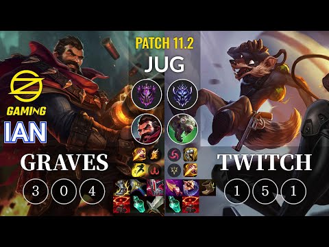 OZ Ian Graves vs Twitch Jungle - KR Patch 11.2