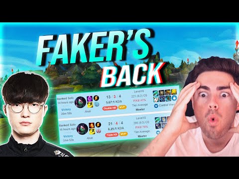 FAKER IS BACK! - STOMPING KR SoloQ with 20 + Kills on AKALI MID