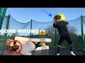 TRAMPOLINE VS BIG BOUNCY BALL