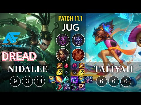 AF Dread Nidalee vs Taliyah Jungle - KR Patch 11.1