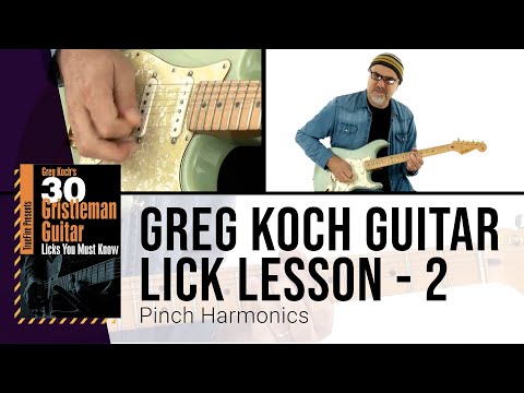 🎸 Greg Koch Guitar Lick Lesson 2 - Pinch Harmonics - TrueFire