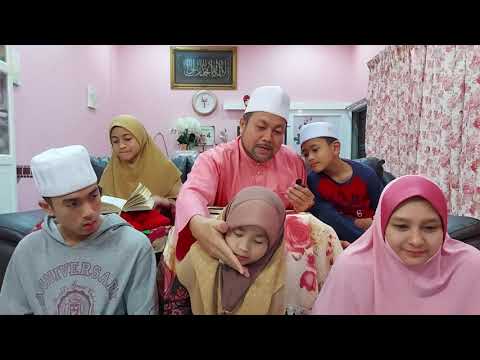 Happy Muslim Family with Maqamat |  Rast & Jiharkah Al Kahfi 50 - 53 | Azraie Family Malaysia