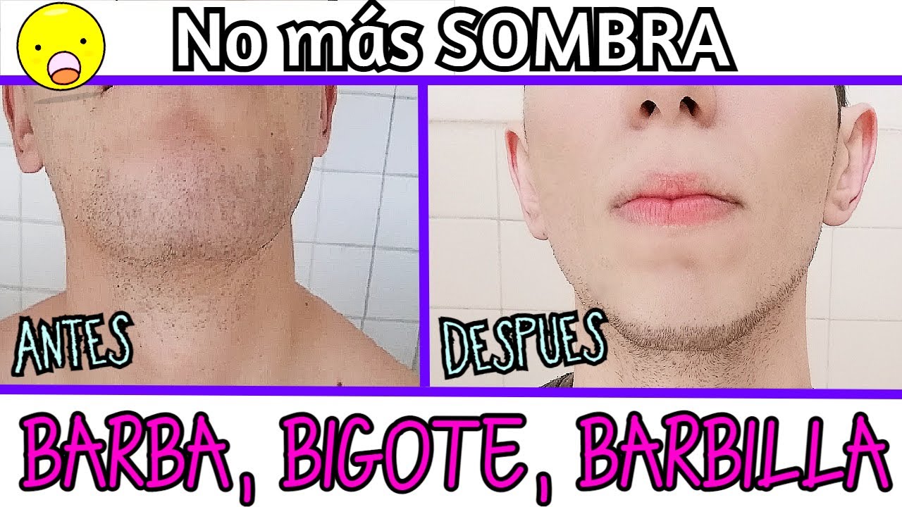 Cómo QUITAR la Sombra del Bigote, Barbilla y Barba (Sirve para DELINEAR)
