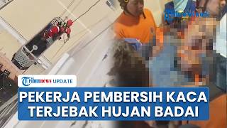 Detik-detik 2 Pekerja Terhempas selama 15 Menit saat Hujan Badai di Lantai 25 Apartemen Surabaya