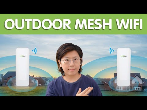Outdoor Mesh WiFi Using Wireless Bridge & PoE