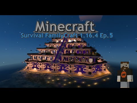 Minecraft 1.16.4  Ep 5 - Pyramid Megabase in RTX!