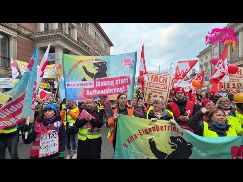 1. Warnstreik Berlin | Tarifrunde TV-L für Angestellte, wilder Streik von Sozialarbeiter*innen 