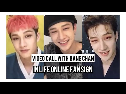 i met bang chan from stray kids! // kpop video call fansign 스트레이키즈 방찬