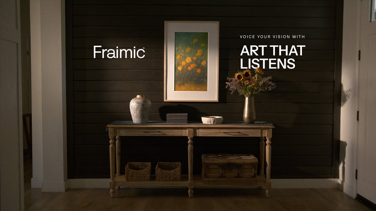 Introducing Fraimic: The Smart E Ink Canvas That Turns Your Voice Into Art - YouTube