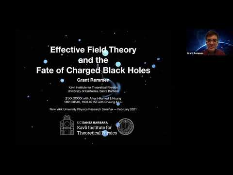 NYU Physics Research Seminar Feb 17, 2021- Effective Field Theory and the Fate of Charged Black Hole