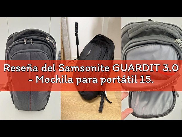Vídeo relacionado con Samsonite GUARDIT 3.0 - Mochila para portátil 15.6", 22.5L, Negro (Black)