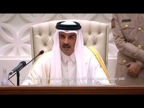 خطاب سمو الامير في افتتاح الدورة الـ 52 لمجلس الشورى