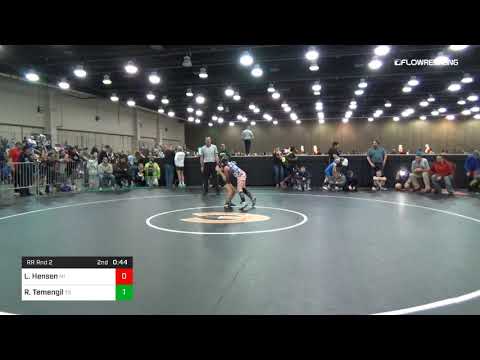 85 Lbs Rr Rnd 2 Lyla Hensen Team Michigan Vs Romina Temengil Team Texas