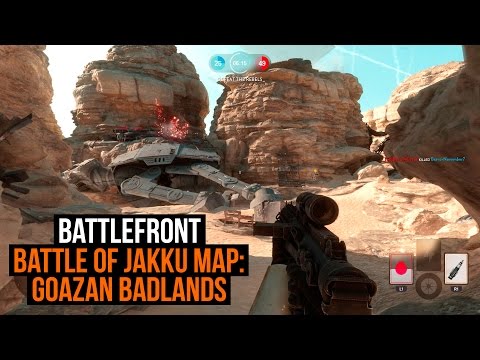 Star Wars Battlefront: Battle of Jakku map: Goazan Badlands gameplay
