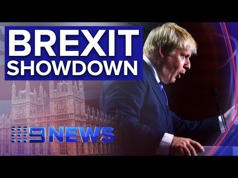 UK PM Boris Johnson braces for Brexit showdown in parliament | Nine News Australia