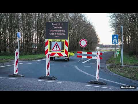 A28 bij Hoogeveen dagenlang deels dicht door vorst  'Niet tegenop te strooien