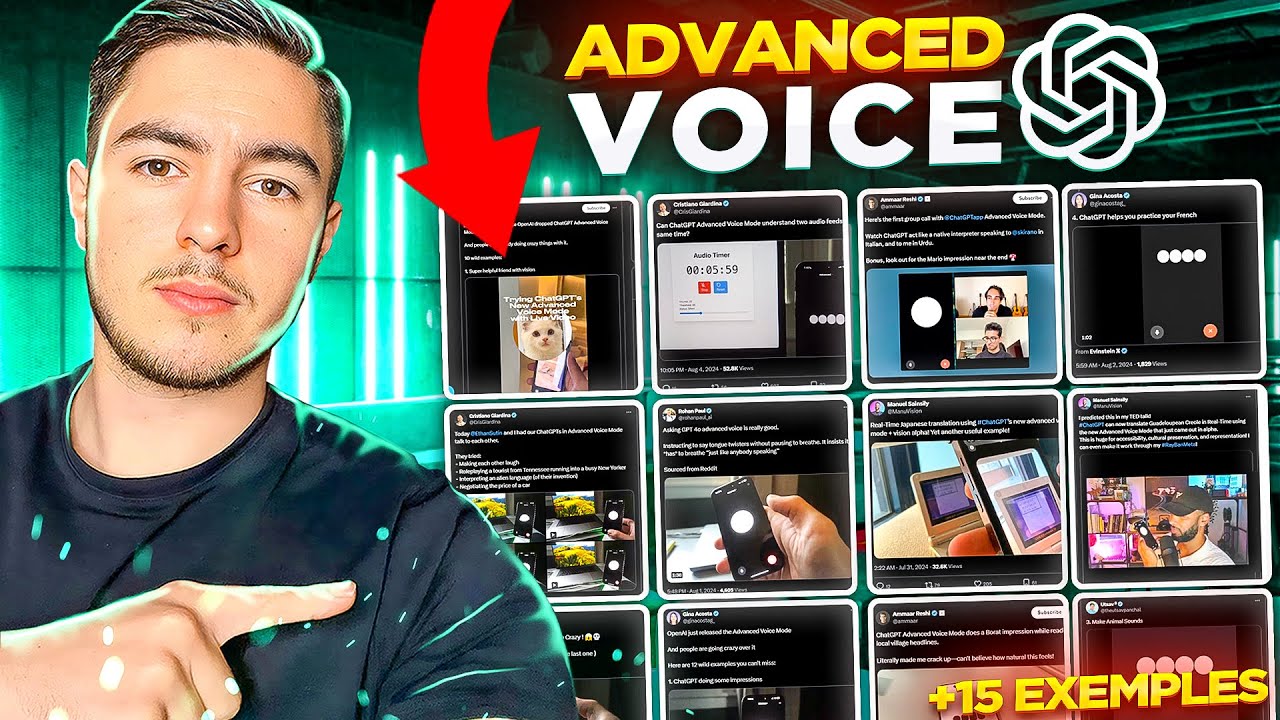 15 Exemples IMPRESSIONNANTS de ChatGPT Advanced Voice !