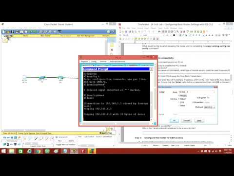 4.1.4.6 Lab - Configuring Basic Router Settings with IOS CLI