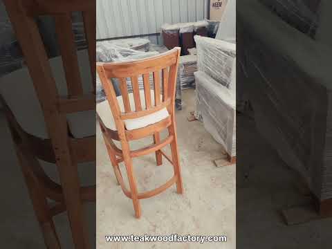 Designer teak wood chairs, with cushion