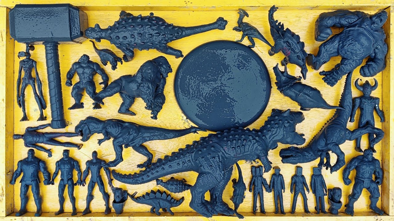 Dinosaurus Jurassic World Dominion:T-Rex, Mosasaurus, Siren Head, Kingkong, Giganotosaurus, Skibidi