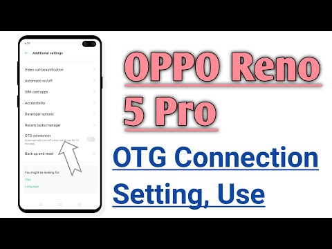 OPPO Reno 5 Pro How To Enable And Use OTG Connection Setting