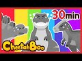 My color is gone! | Best Dinosaur Songs | Colorful Dinosaurs + Compilation | Kids song #cheetahboo