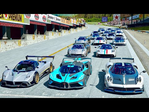Bugatti Bolide vs Pagani Hypercars at Highlands