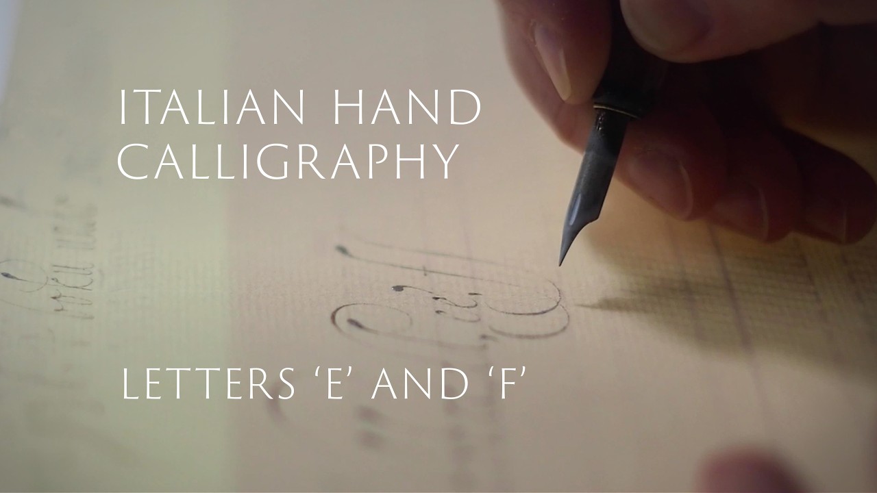 Italian hand calligraphy studying a Dutch manuscript in real time