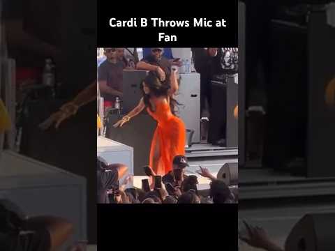 Cardi B Throws Mic At Fan #funny #no #cardib #drama #fypシ #fyp #fypシ゚viral #youtube #shorts #tiktok