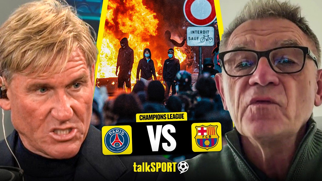 "MAYHEM! Simon Jordan REACTS to PSG v Barcelona GOING AHEAD despite RIOTS and LOOTING in Paris!