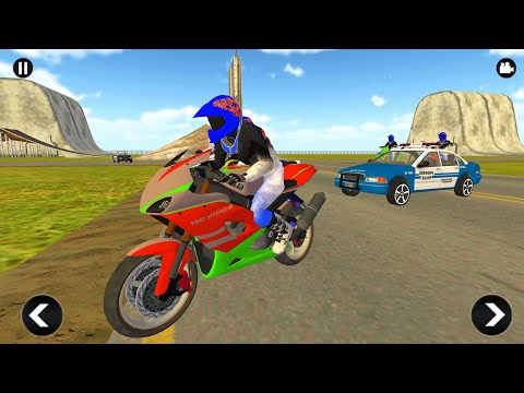 Bike Rider vs Police Car Chase Simulator - Bike Stunt Driving - Android Gameplay.