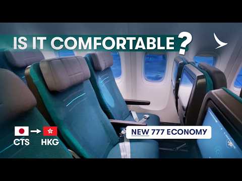 Is CATHAY PACIFIC NEW B777 Economy Actually Comfortable? | Sapporo–Hong Kong
