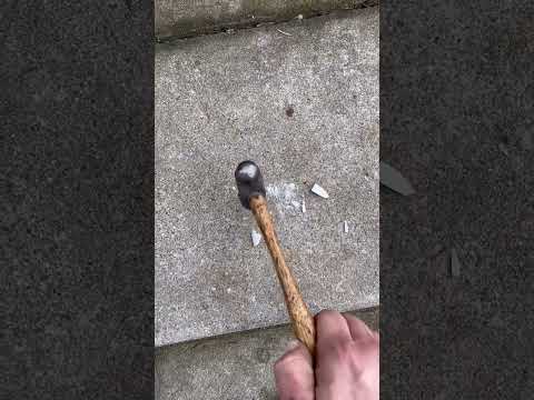 Does a fragment of spark plug actually break car window glass?  Let’s find out