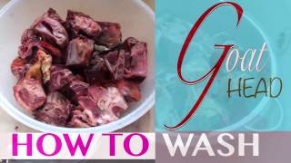 How to wash Goat Head Isiewu | Goat head process