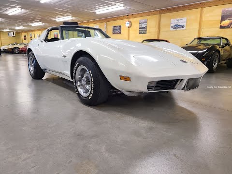 1973 White Corvette Stingray For Sale Video