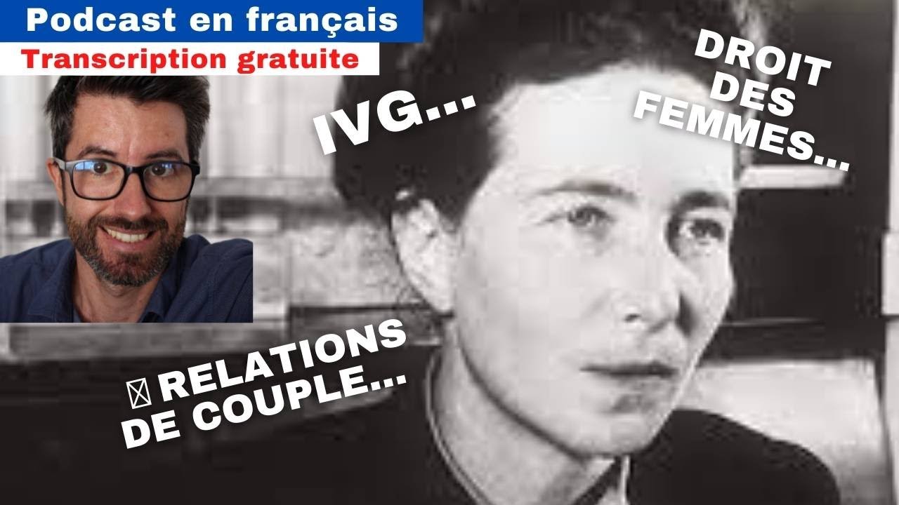 La vie de Simone de Beauvoir - Compréhension orale en français courant | Podcast avec sous-titres.