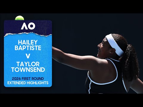 Hailey Baptiste v Taylor Townsend Extended Highlights | Australian Open 2026 First Round