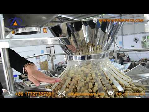 Autompack Empaquetadora de bocadillos de chips de plátano y nuez de cacahuete de anacardo