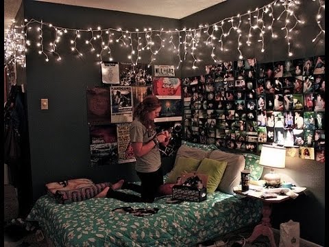 String Lights in Bedroom