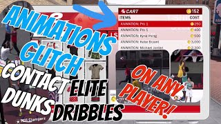 ANIMATIONS GLITCH GET CONTACT DUNKS AND ELITE DRIBBLE MOVES ON ANY PLAYER! NBA 2K18 How to Guide NEW