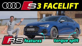 2025 Audi S3 facelift driving REVIEW with RS3 torque split!